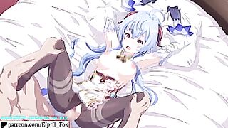 So Cute Ganyu got Creampie - Genshin Impact Animated Hentai 4K