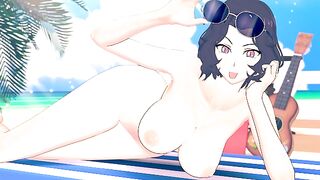 AZUSA Ready for CREAMPIE on the Beach GRAND BLUE Uncensored Hentai