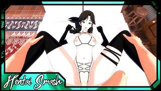 Kyouko Fujibayashi gets POV fucked in lingerie - The Irregular at Magic High School Hentai.