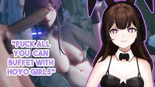 Hoyo sluts having sex party is super hot | Hoyoverse Hentai