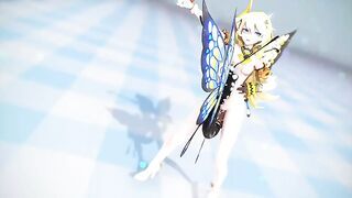 Rozaliya Olenyeva Honkai Impact 3rd Double Insect Hentai Nude Sex Dance Pink Cat MMD 3D Blonde Hair