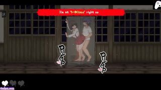 Tag After School: Female ghosts try to fuck me and want cum | Hentai Games Gameplay P4 | W sound!