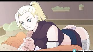 Living with Tsunade V0.37 [6] Ino Masturbates Naruto's Dick