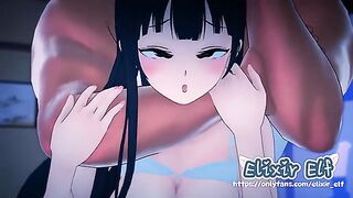 Yabai! Anna Yamada pounded by a huge cock! | hentai react
