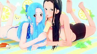 NIKO ROBIN & VIVI WANT TO SAMPLE ONE PIECE WITH YOU - HENTAI 3D + POV