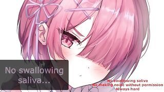 Maid Training with Ram Hentai JOI CBT (Hard Femdom/Humiliation Feet Breathplay)