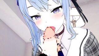 Hoshimachi Suisei just has flirting sex