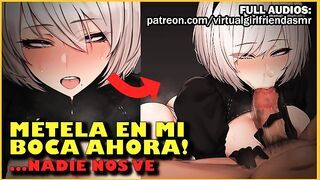 Novia caliente TE SUCCIONA hasta las BOLAS en el HOSPITAL [mamada/deepthroat] ASMR Audio Hentai