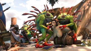 Shipwrecked Alliance Human Captain fucked by Murlocs