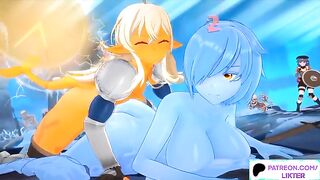 CYTE FUTANARI SLIME GIRL FUCK IN THE DUNGEON HENTAI 60FPS
