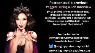 Pegged During a Job Interview erotic audio preview -Performed by Singmypraise