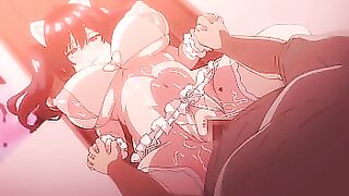 He use a busty woman into fucking her | Hentai