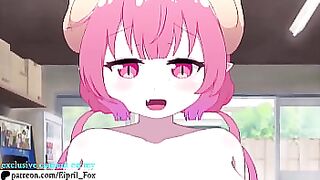 Cutie Ilulu Ride a dick So Goodly - Maid Dragon Hentai Animation 4K