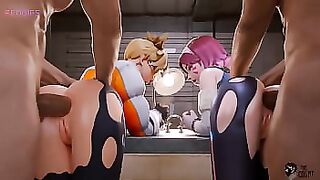 Dva y tracer corrida overwacht