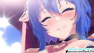 Cow Girl Ganyu did Beautiful Creampie - Furry Genshin Impact Anime Hentai 4K 60 FPS