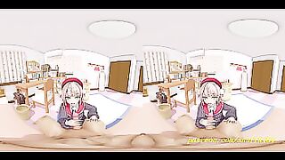 vr180 mmd uimama BlowJob 3d hololive
