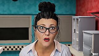 Mature Waitress sucks off her boss for a raise