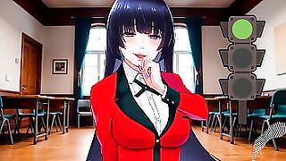 JOI hentai - Luz verde, luz roja. Instrucciones para masturbación con voz española. Kakegurui.