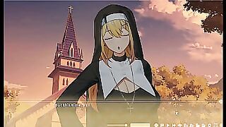Summer Clover [ HAREM HENTAI GAME ] Ep.17 NUN SISTER lasciviously sucking my finger in PUBLIC !