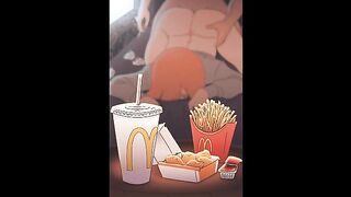 MC DONALDS GIRL BIG ASS FUCKED IN THE HOUSE | HENTAI ANIMATION 60FPS