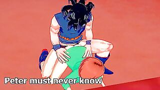Lois Griffin getting fucked by Goku