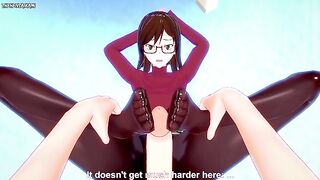 POV Hentai Footjob from Kirako Haruno from Bungou Stray Dogs