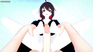POV Hentai Footjob from Seele from Honkai Impact