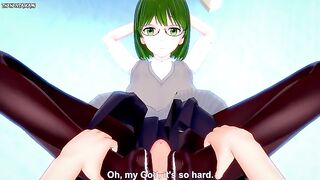 POV Hentai Footjob from Chika Haruno from Horimiya