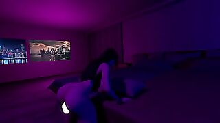 Big ASS vs Big BOOBS Vs LIT DICK -- JIGGLE, 3D Hentai, cozy room