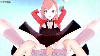 POV Hentai Footjob from Natsuha Arisagawa from Idolmaster