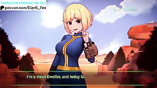 Vault Dweller Girl wants to Research your Dick! - Fallout Animated Hentai 4K