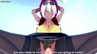 POV Hentai Footjob from Mariah from JoJo's Bizarre Adventure