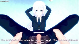 POV Hentai Footjob from Kasumi Miwa from Jujutsu Kaisen