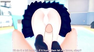 POV Hentai Footjob from Fubuki from Kantai Collection