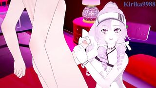 Hyakumantenbara Salome (Tennis wear) and I have intense sex. - Nijisanji VTuber Hentai