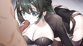 Saku the Covert Agent l Scene Blowjob
