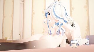 Arlecchino/Furina Yuri Hentai Animation (Genshin Impact)