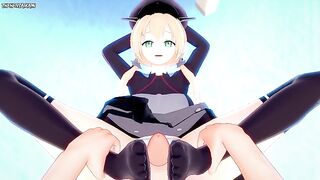 POV Hentai Footjob from Prinz Eugen from Kantai Collection