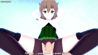 POV Hentai Footjob from Taihou from Kantai Collection