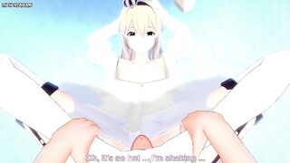 POV Hentai Footjob from Warspite from Kantai Collection