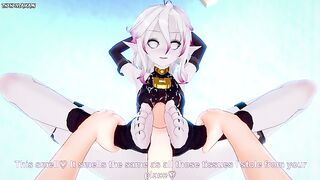 POV Hentai Footjob from Briar from League of Legends