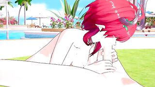 Ciaccona hot fucking on the Beach - Wuthering Waves