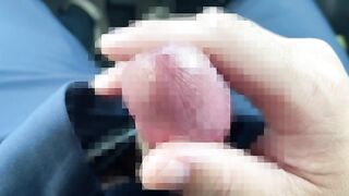 I got horny in the car and masturbated without thinking