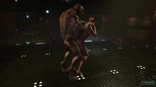 monster lycan fucked surprised girl to squirting orgasm