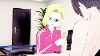 Android 18 and I have intense sex in the bedroom. - Dragon Ball Hentai