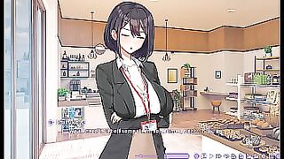 Summer Clover [ HAREM HENTAI GAME ] Ep.20 creampie my BOSS made her SQUIRT in front of the MIROR !