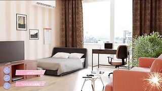 SEX Amnesia - Lover Sim EP# 6 | Jerking off my dick with her feet