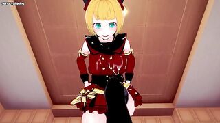 Famous V-Tuber Mem-Cho from Oshi No Ko Gives You A Special Treatment With Her Feet~