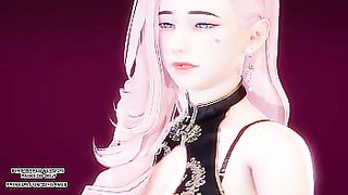 [MMD] HYOLYN - One Way Love Seraphine Sexy Kpop Dance League Of Legends Uncensored Hentai