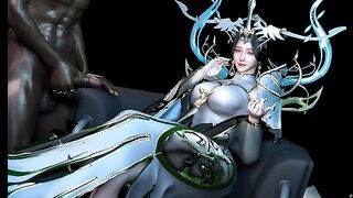 Seducing the goddess with a hard cock